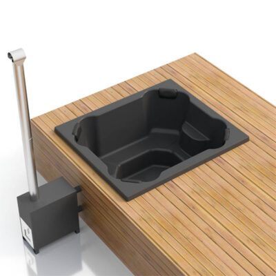 Einbau Badefass 8 Personen f&uuml;r Terrasse aus GFK 2,0&times;1,7m