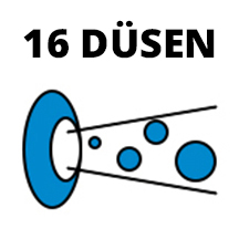 16 Wassermassage Düsen
